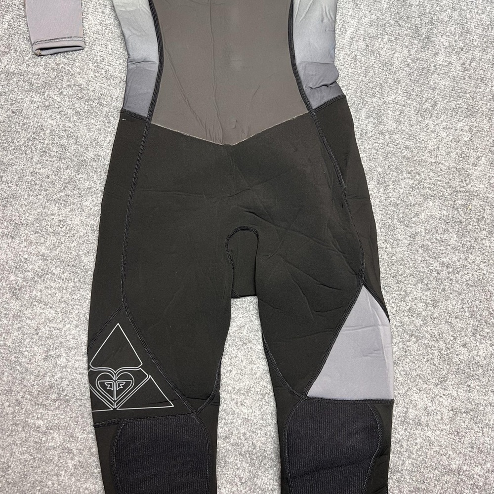 Roxy Syncro Full Wetsuit Womens 2 Gray Black Long Sleeve Surf Neoprene Suit - Picture 8 of 16